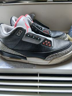 Air Jordan 3 Black Cement Sneakers