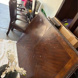 7 chair table