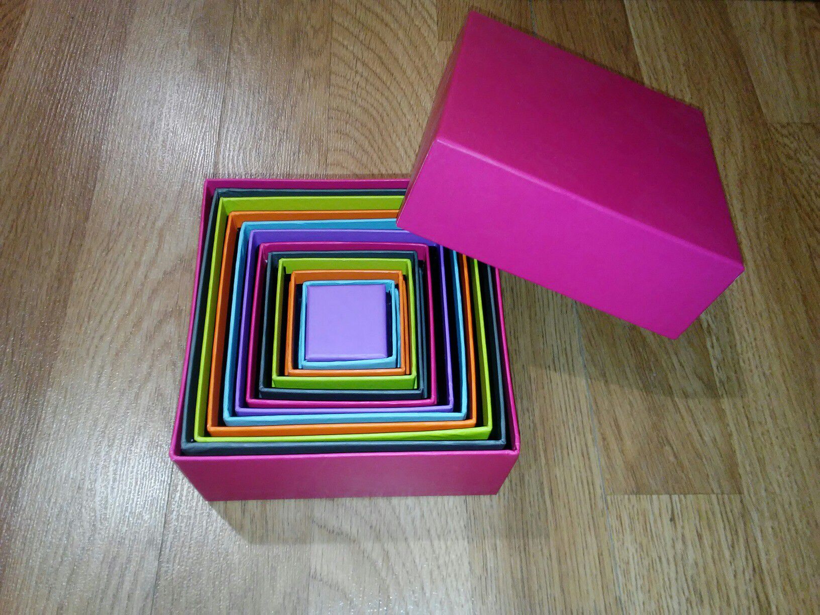 Colorful Nesting Gift Boxes