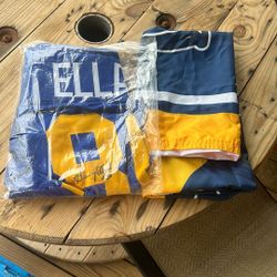 LA Rams Signed Jersey And Flag 