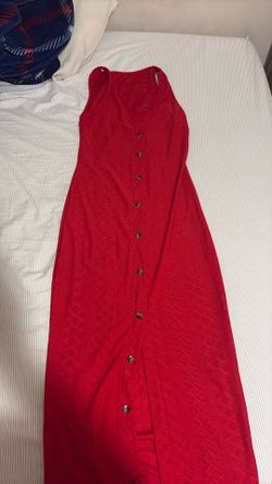 Vestido largo size S rojo
