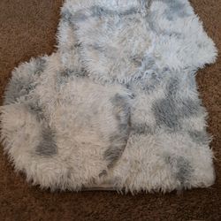 3pc Fuzzy Bath Set 