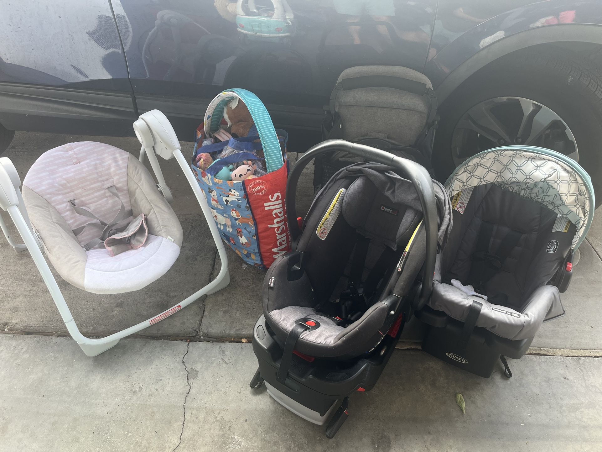 Newborn/Infant Gear - Car Seat, Stroller, Tummy Time, Clothes, Stuffies