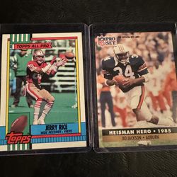 Jerry Rice And Bo Jackson Football Cards