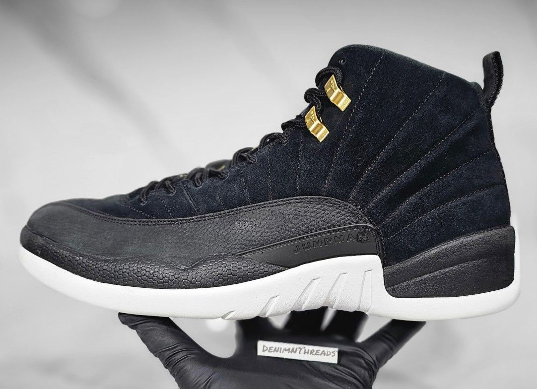2019 Nike Air Jordan 12 Retro og Reverse Taxi Black Playoffs 130690-017 Size 13
