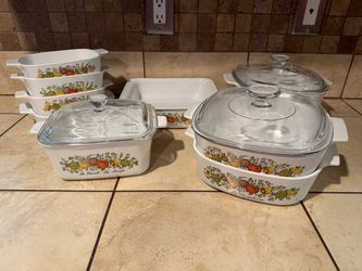 Corning Ware Spice of Life Casserole Dish Set