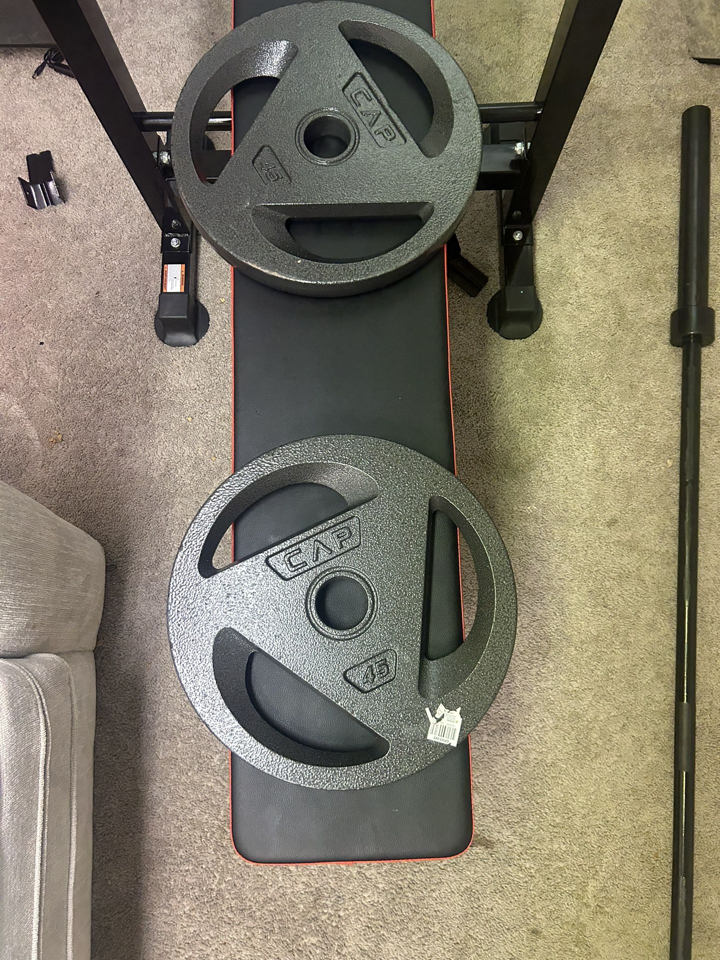 CAP 2” Barbell Plates. 