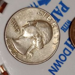 1964-D Washington Quarter Silver US Coin 90%