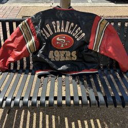 49ers Leather Jacket Vintage