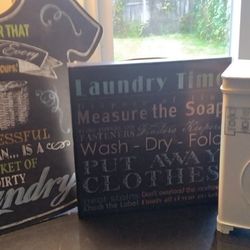 Cute Laundry Rm Decor