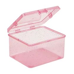 Transparent Plastic Storage Box Photocards Small Card Storage Box Desk Organizer Box Classification Box Stationery