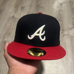 Men’s New Era Navy/Red Atlanta Braves Hat