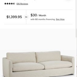 City furniture Willow Sofa 102”
