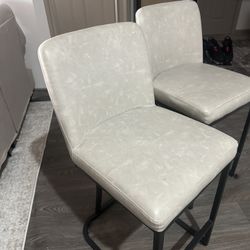 Tan/ Stone & black Bar Stools 