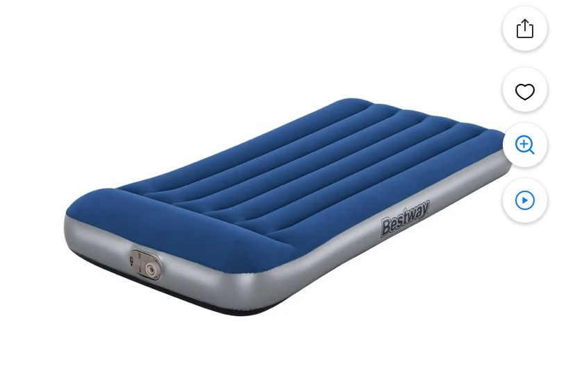 Bestway® Tritech Air Mattress Twin 12" with Built-in AC Pump LIKE NEW!! USED ONCE!! 