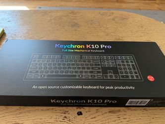 Keychron K10 Pro – Full Size Wireless Mechanical Keyboard (White)