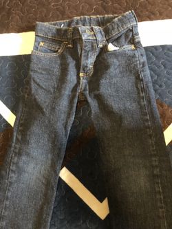 Navy blue jeans size 8 slim for boys