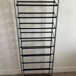 Narrow Metal Shoe Rack