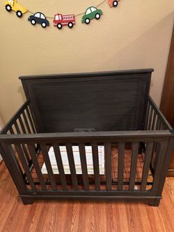 Crib and mattress