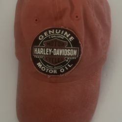 Very Nice Harley Davidson Motorcycles Adult Adjustable Hat Hammond Orange