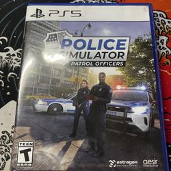 Ps5 PlayStation 5 Police Simulator Physical Disc 