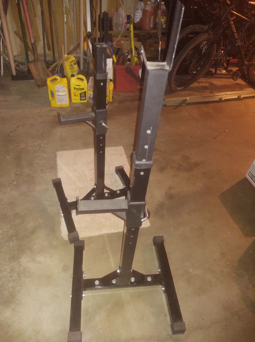 Heavy Duty Squat Bench Weight Stands