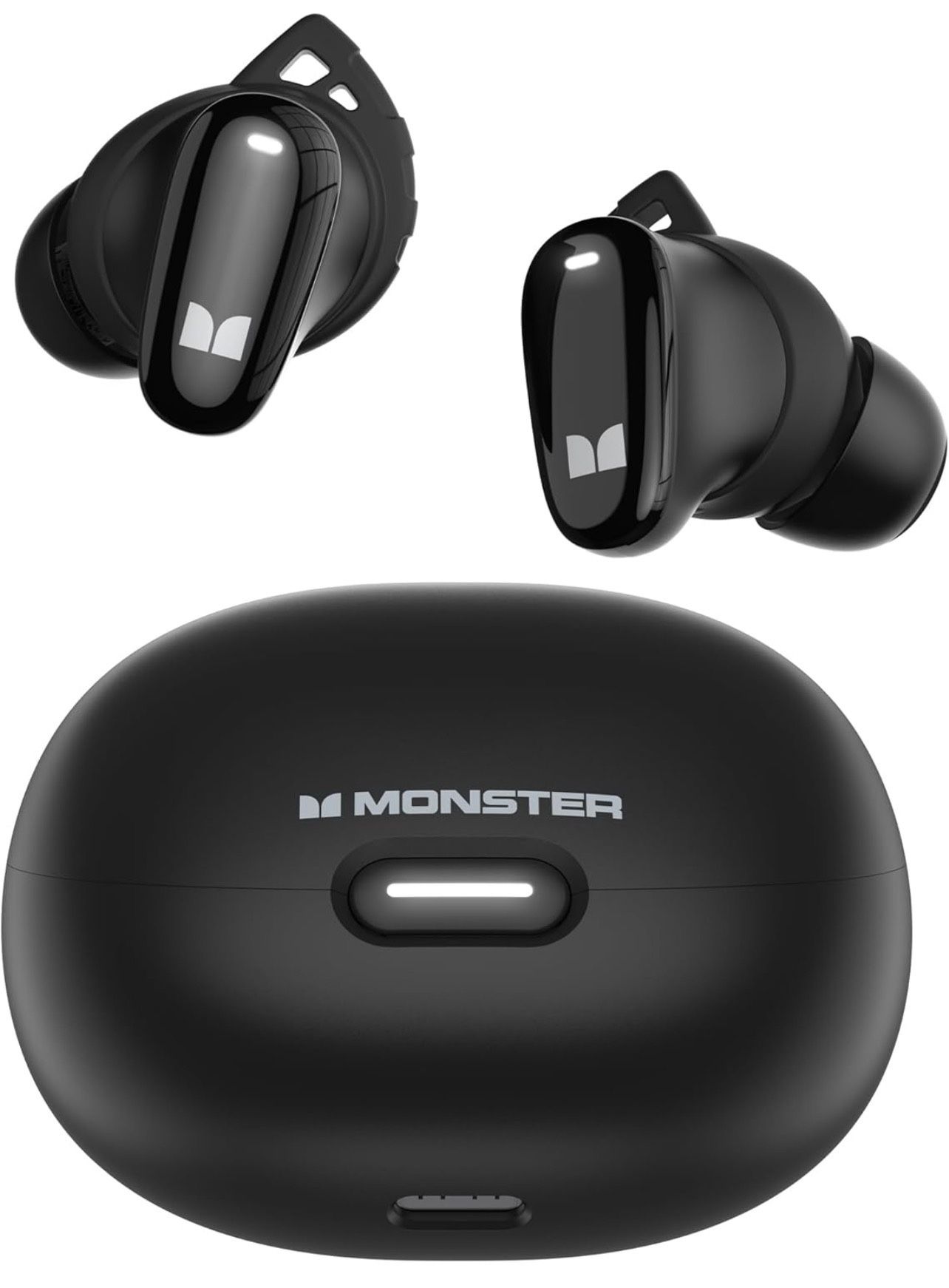 Monster N-Lite 206 Bluetooth Wireless Earbuds in Ear Headphones, Bluetooth 5.4 Ear Buds Built-in Mic, Comfortable Fit, Touch Control, Type-C Fast Char
