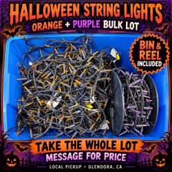 Huge Halloween Light Bundle – Orange & Purple – All Working – $150