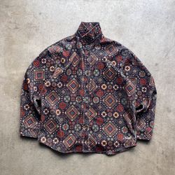Kith Printed Wide Wale Cord Apollo Shirt - FW23 Ink