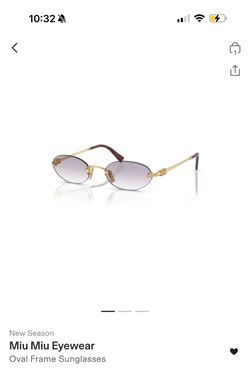 Miu Miu oval sunglasses