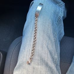 Chino Linked Silver Bracelet