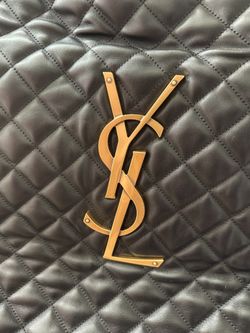 ICARE MAXI SHOPPING BAG IN QUILTED LAMBSKIN-COLOR BLACK