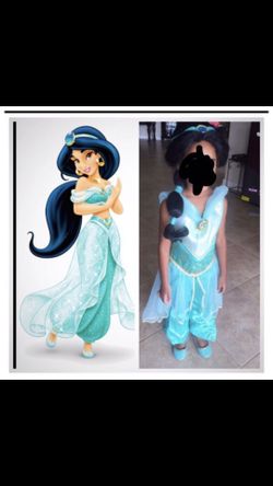 Princess Jasmine Full costume plus shoes and wig