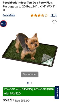 PoochPads Indoor Turf Dog Potty Plus