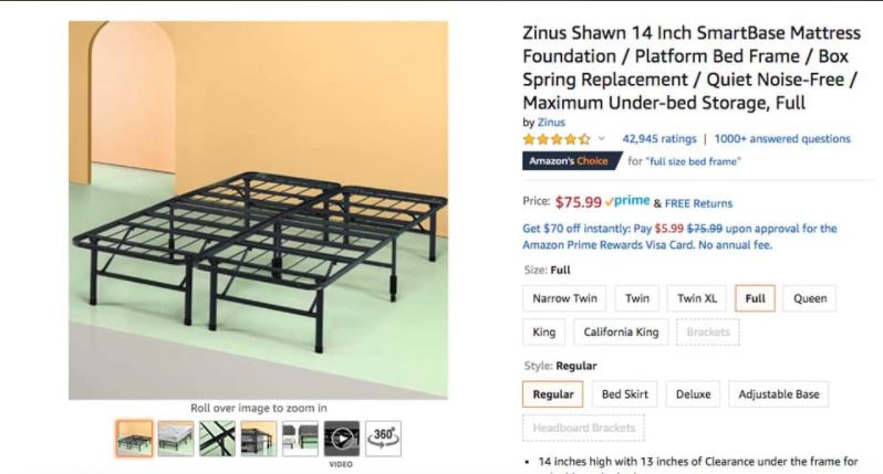 Bed frame and mattress, table and 4 chairs, futon