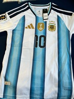Argentina -Messi Jersey with WC patches