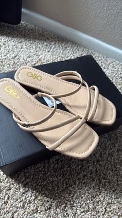 Nude G by Guess strappy sandals size 7