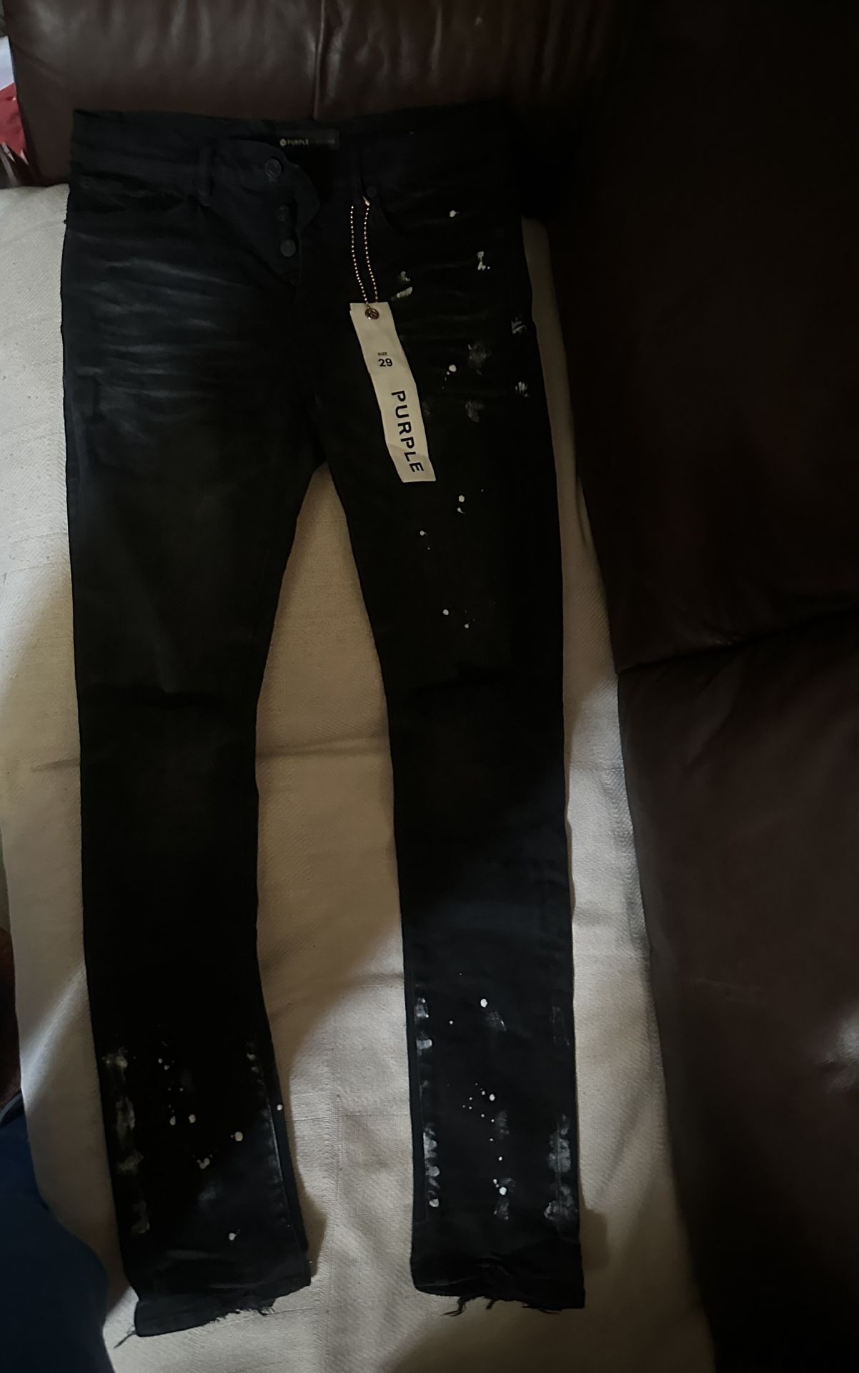 Purple Brand Jeans Resin Knee Silt