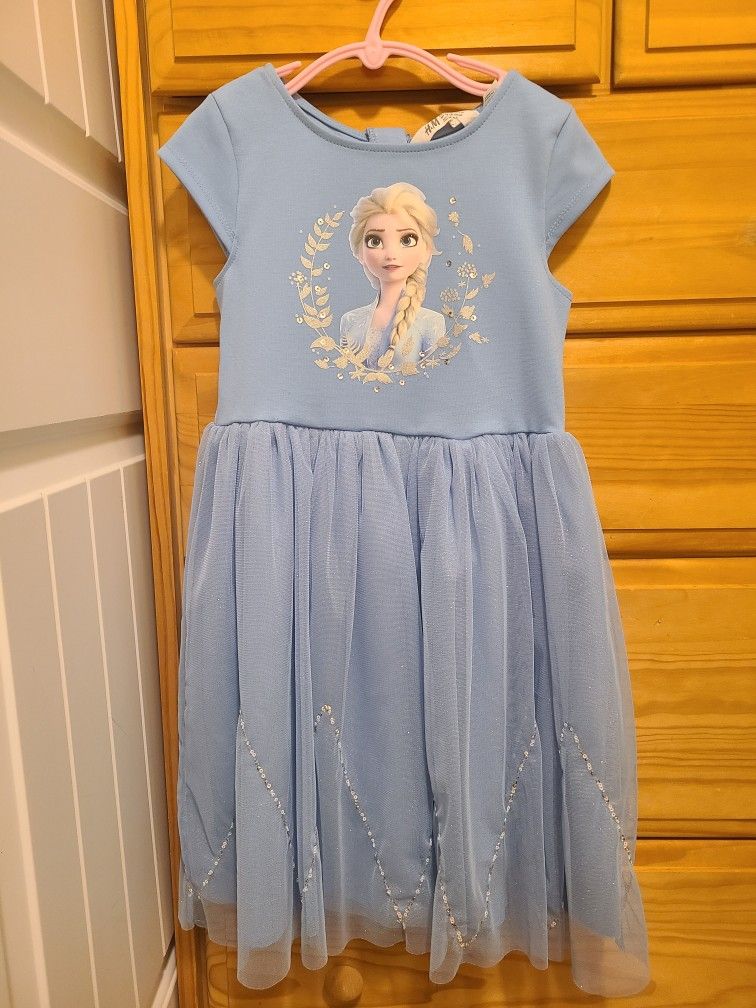*Excellent Condition* Frozen Elsa Dress, Child Size 6-8 (H&M Brand)