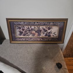 Fruit Themed Painting Print Framed