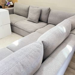 Gray Sectional Modern Couch 
