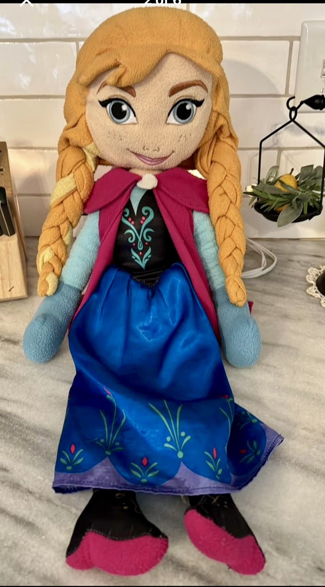 2014 Disney Store Frozen Anna Plush Soft Doll