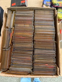 Large box Lot of Trading Cards in Sleeves