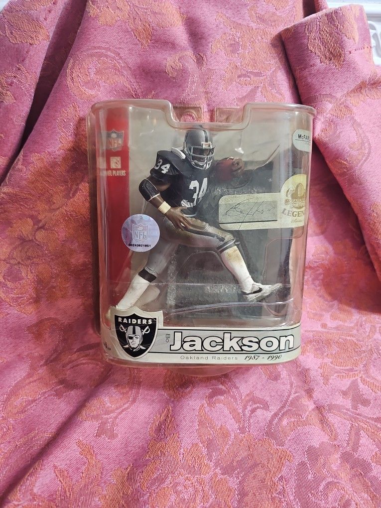 Bo Jackson Figure Oakland Raiders RB New 2007 NFL Legends Series 3 McFarlane
