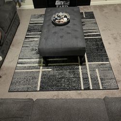 Floor Rug And ottoman