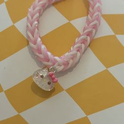 Hello Kitty Rainbow Loom Bracelet 