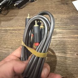 RCA Cable，5FT，Black，2 RCA Male to 2 RCA Male Stereo Audio Cable for Home Theater, HDTV, Gaming Consoles, Hi-Fi Systems