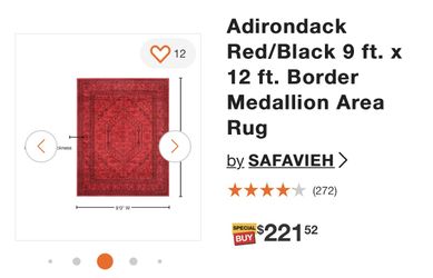 Red and Black Rug