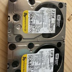 2TB Enterprise Grade Hard Drives. 