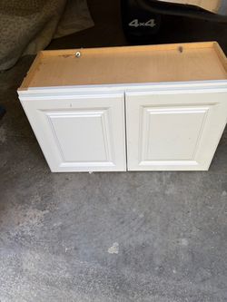 30”x18” x 13” White Wall Cabinet